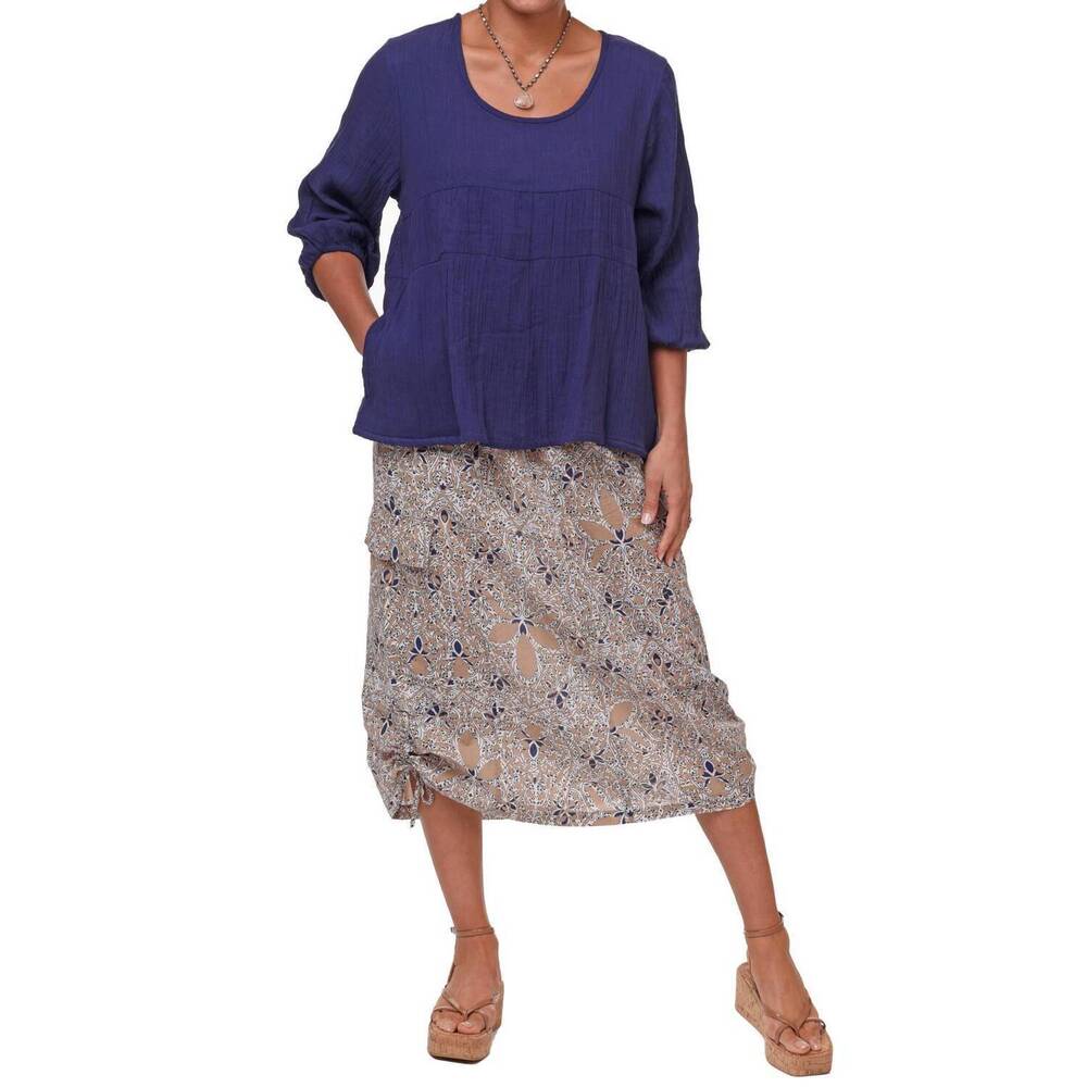 NEW TULIP CLOTHING dove top in navy
